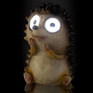 B&M Garden Animal Ornament With Solar Powered Eyes - Hedgehog 2 B&M Garden Animal Ornament With Solar Powered Eyes - Hedgehog - Image 2