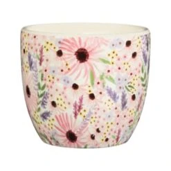 B&M Boho Garden Ceramic Plant Pots 3pk - Flowers -Garden Series Store 393644 3pk boho garden ceramic plant pots flower 3