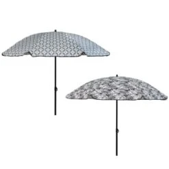 B&M Urban Eden Printed Parasol 1.8m - Geo -Garden Series Store 393760 urban eden 1 8m printed parsasol group