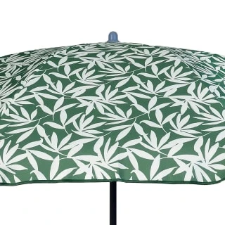 B&M Superbloom Sun Printed Parasol 1.8m - Leaf 2 B&M Superbloom Sun Printed Parasol 1.8m - Leaf - Image 2
