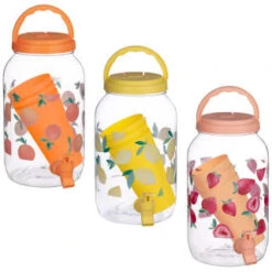B&M Drinks Dispenser - Strawberries -Garden Series Store 394274 fruit print dispenser main