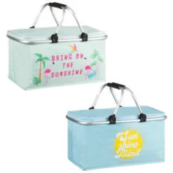 B&M Foldable Picnic Basket - Sunshine On My Mind -Garden Series Store 394304 foldable picnic basket group