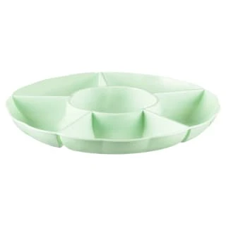 B&M Chip & Dip Bowl - Green 1 B&M Chip & Dip Bowl - Green