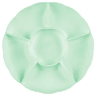 B&M Chip & Dip Bowl - Green 2 B&M Chip & Dip Bowl - Green - Image 2