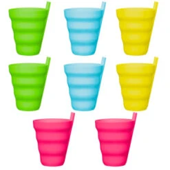 B&M Little Safari Straw Tumblers 8pk 7 B&M Little Safari Straw Tumblers 8pk -Garden Series Store 394349 8pk straw tumblers 2