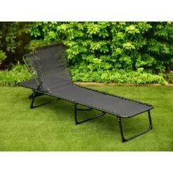 Vancouver Premium 3 Position Folding Relaxer Bed - Black 7 Vancouver Premium 3 Position Folding Relaxer Bed - Black -Garden Series Store 395731 vancouver premium 3 position folding relaxer bed 2